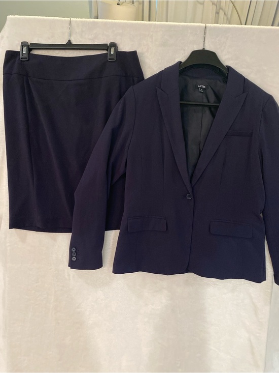 Emily. Jackets & Blazers - adidas Women's Dark Navy Two-Piece Blazer & Skirt Suit
